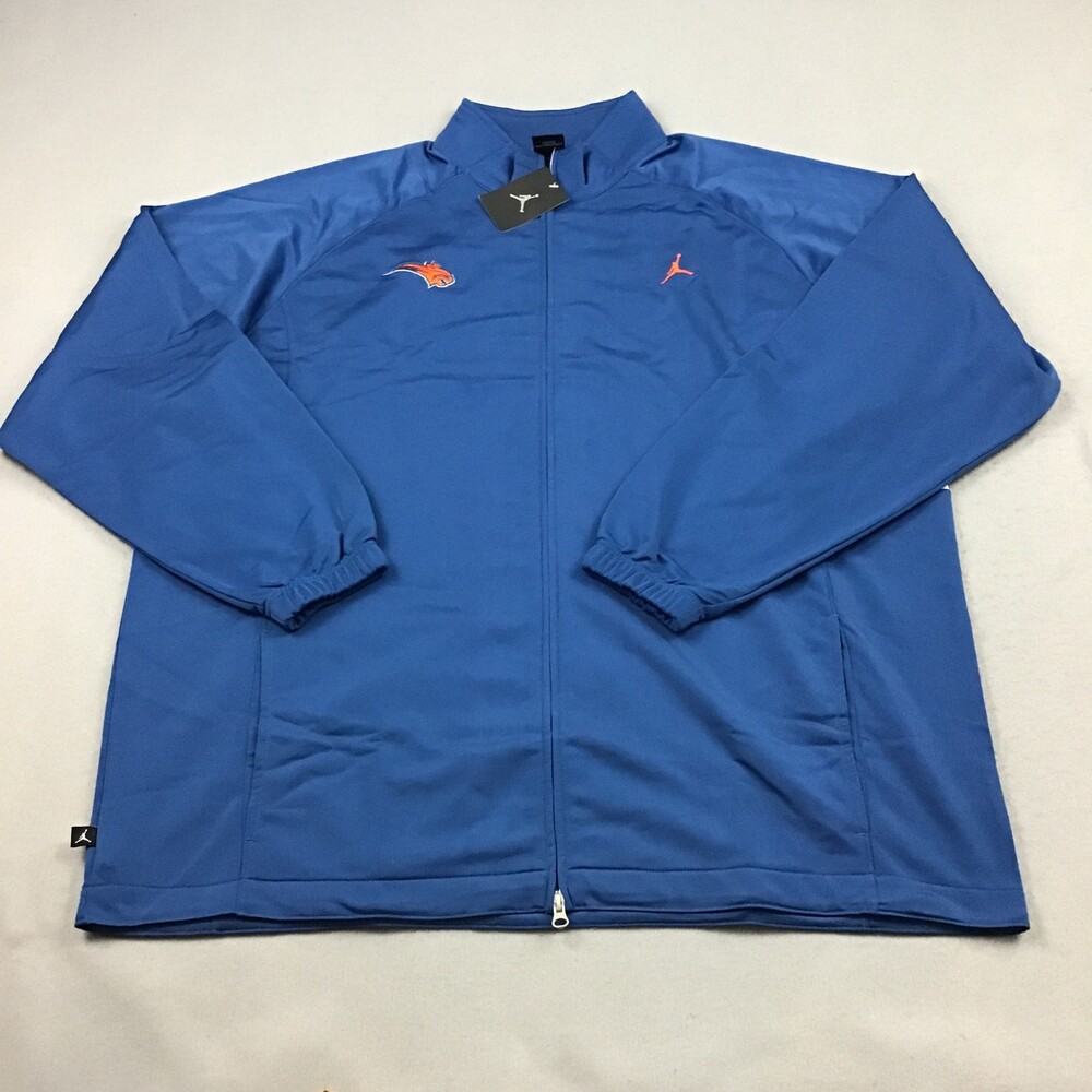Charlotte Bobcats Jacket Men 3XL Blue Jordan Jumpman Team Issued Warm Up XXXL